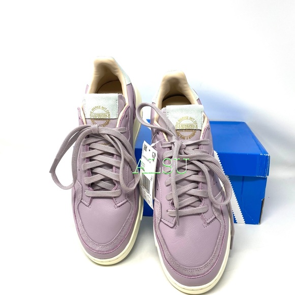 SANTAโS DEAL ๐ Adidas Supercourt Leather Womenโs Sneakers Purple Size 9 EF9226 - Picture 4 of 9